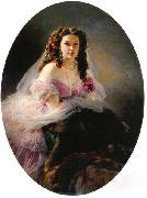 Franz Xaver Winterhalter Portrait of Madame Barbe de Rimsky-Korsakov oil painting artist